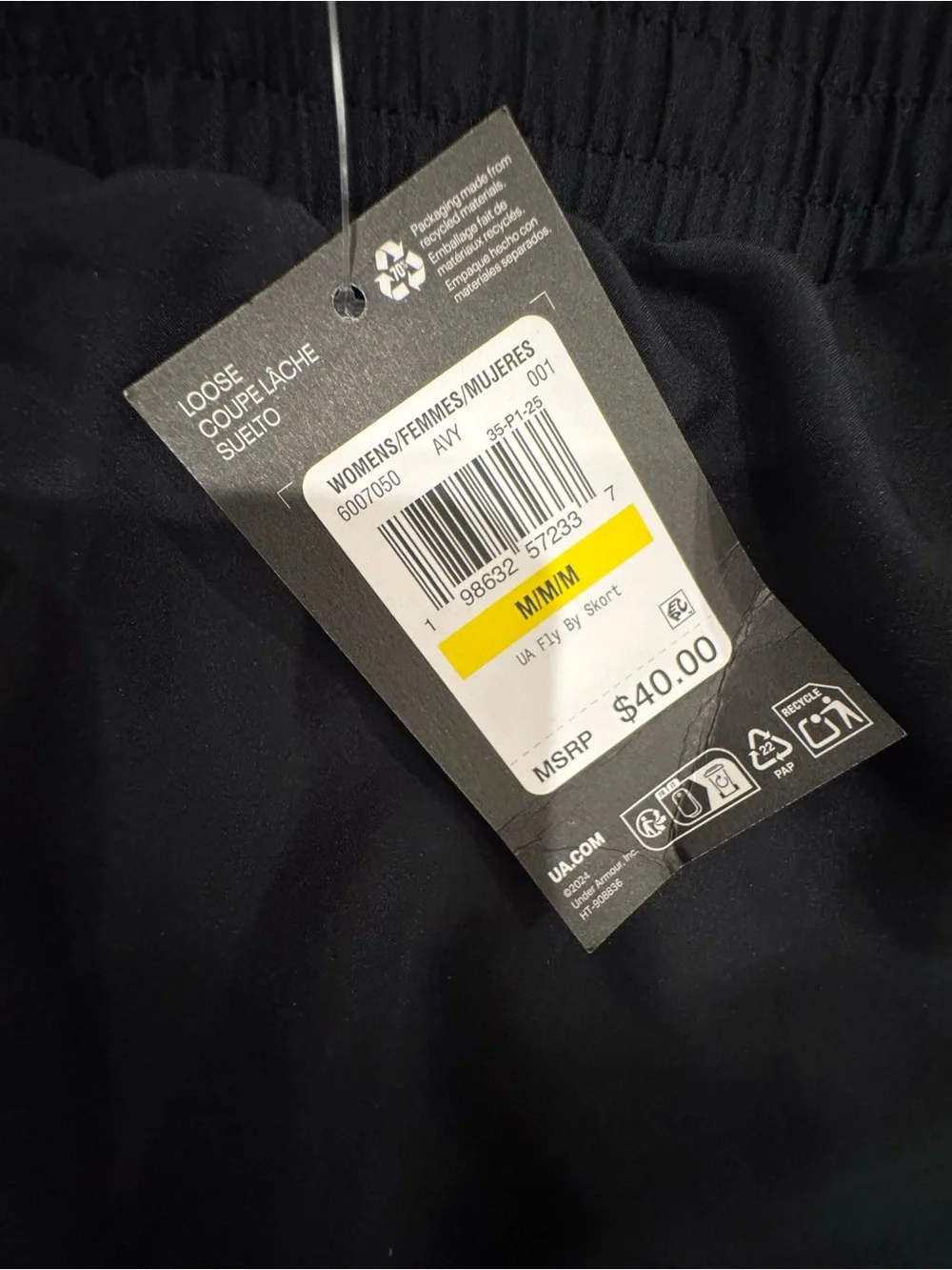 Under Armour Black Women's Active Skort with Side Pockets